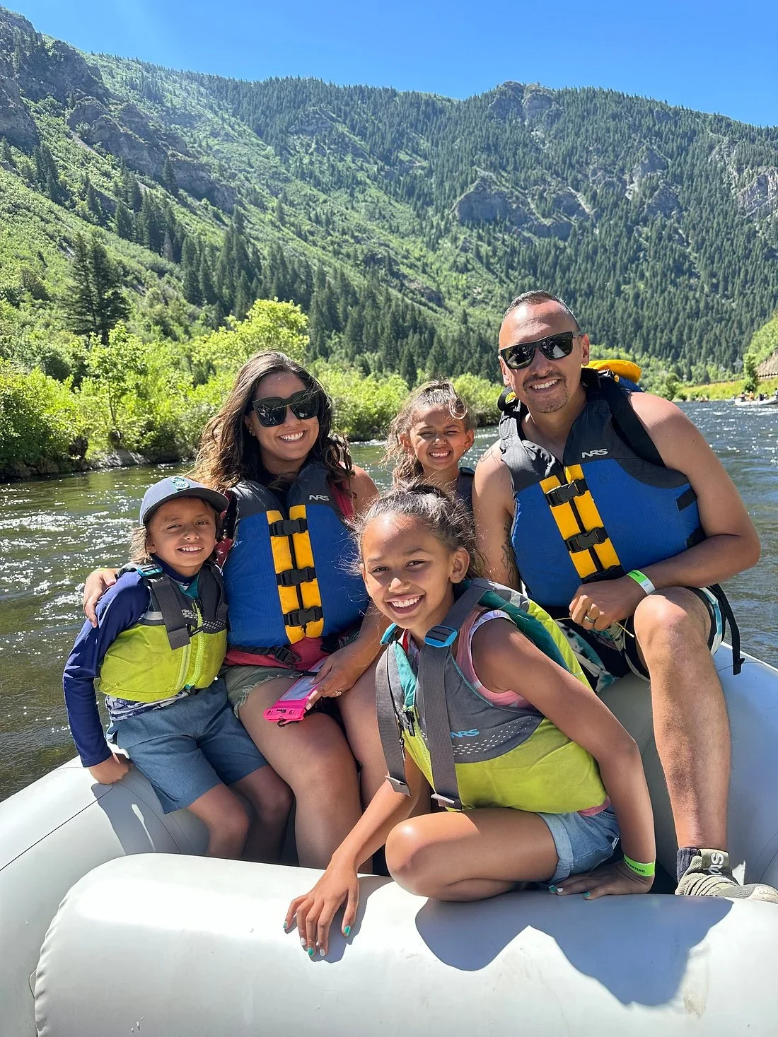 Provo rafting family